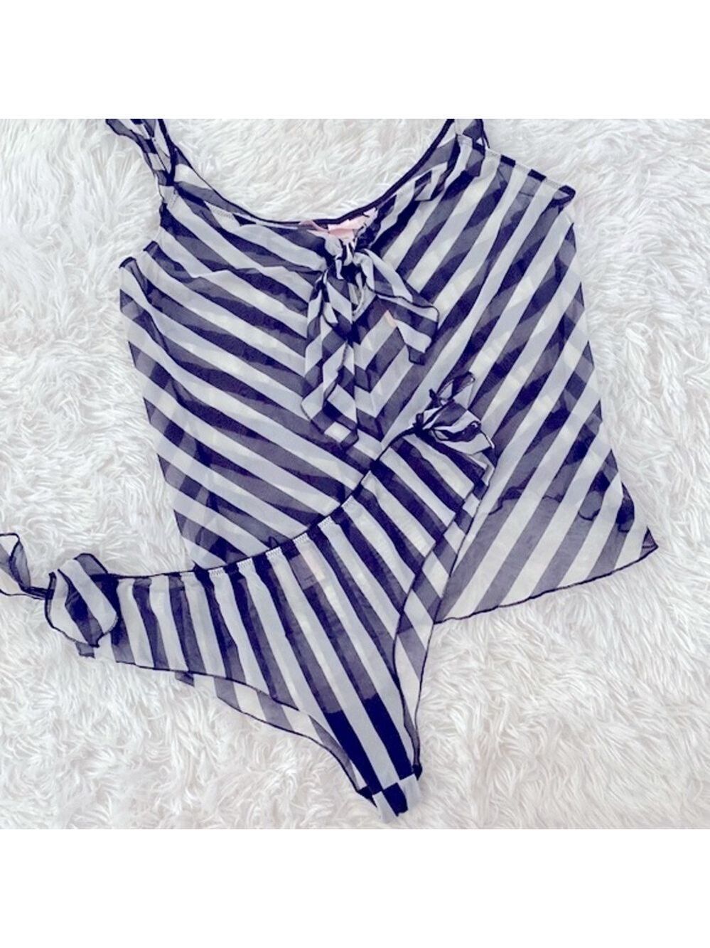 NWT Vintage Victoria’s Secret sheer mesh cami & panty set